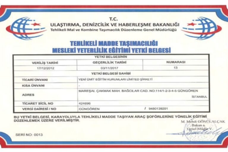 MESLEKİ YETERLİLİK EĞİTİMİ