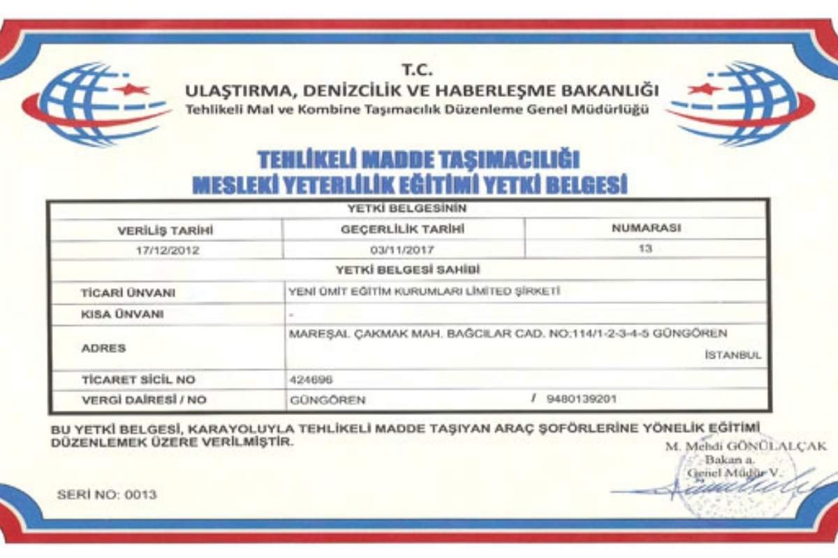 MESLEKİ YETERLİLİK EĞİTİMİ